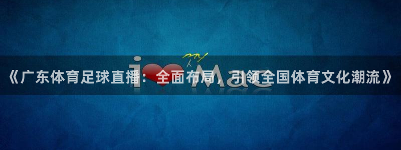 摩根娱乐官网版下载：《广东体育足球直播：全面布局，引领全国体育文化潮流》