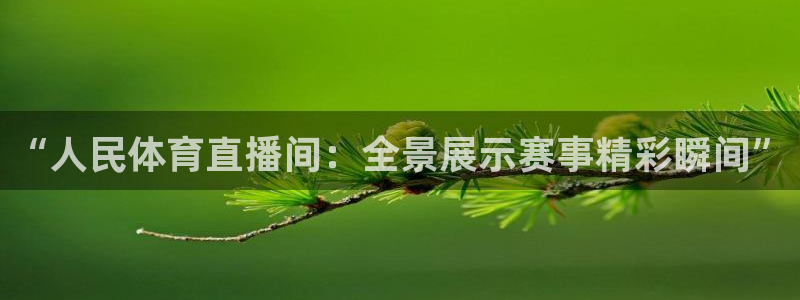 摩根娱乐官网：“人民体育直播间：全景展示赛事精彩瞬间”
